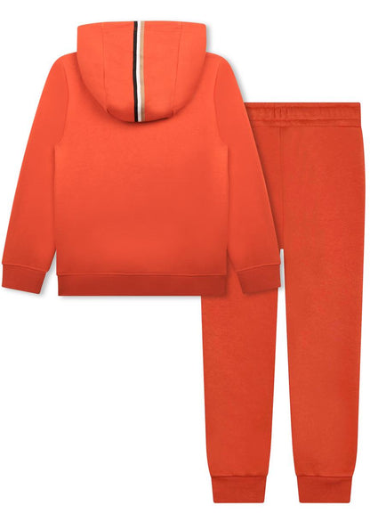 男童橙色棉套装