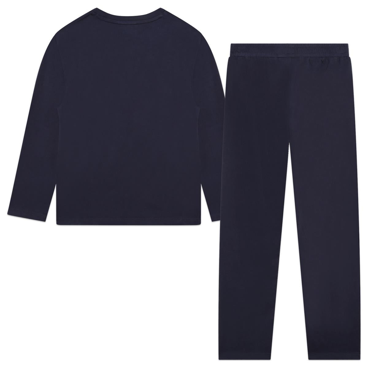 男童蓝色棉套装