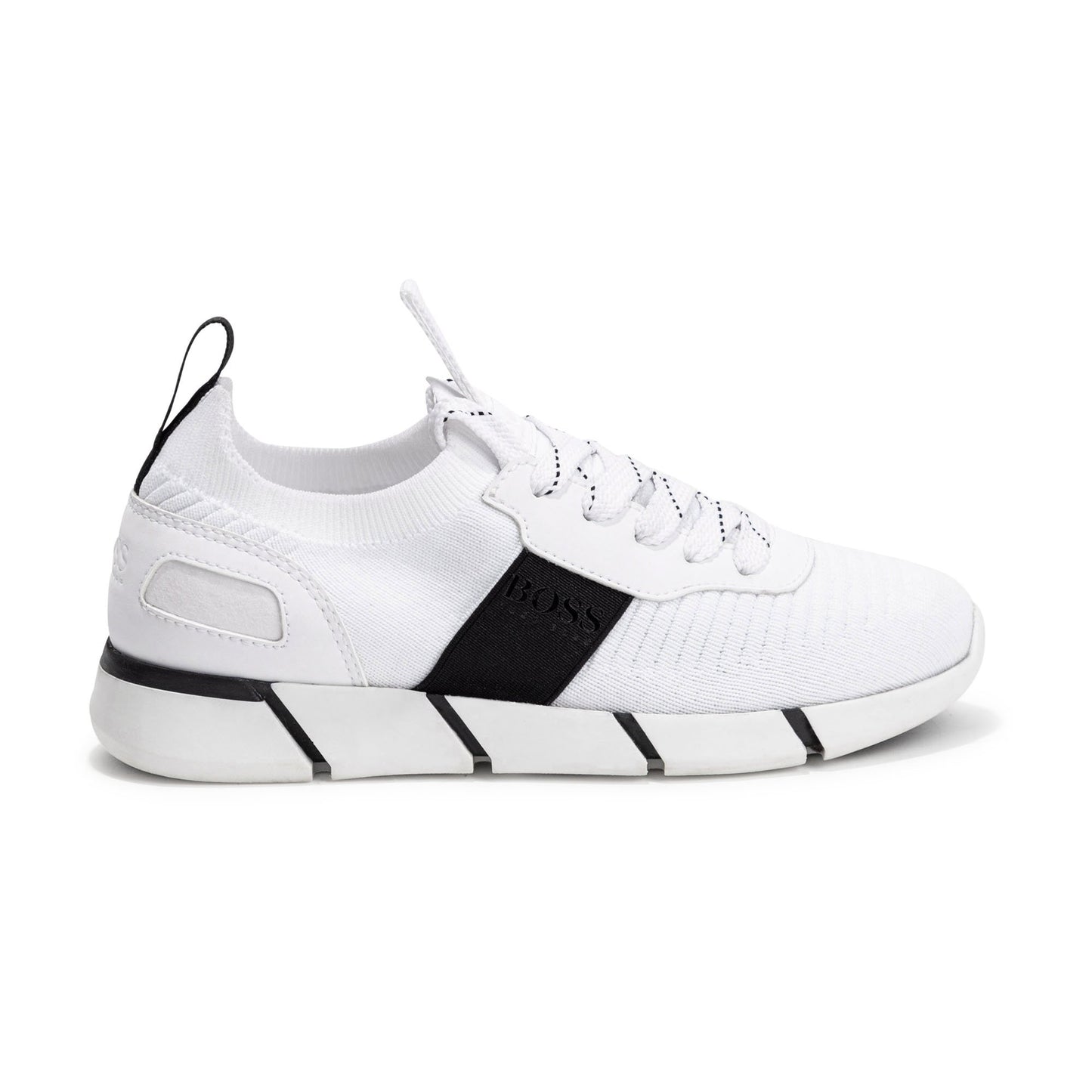 男童白色Logo运动鞋