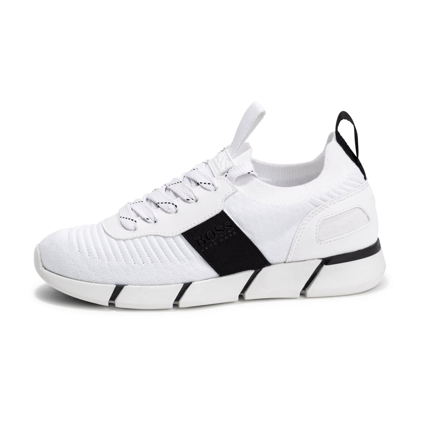 男童白色Logo运动鞋