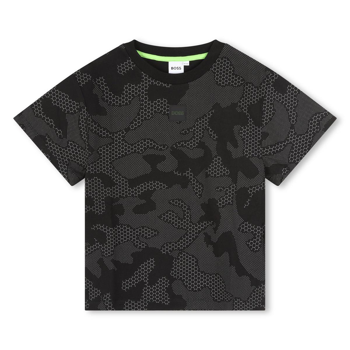 男童深灰色棉T恤