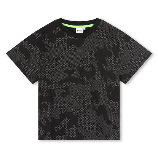 男童深灰色棉T恤