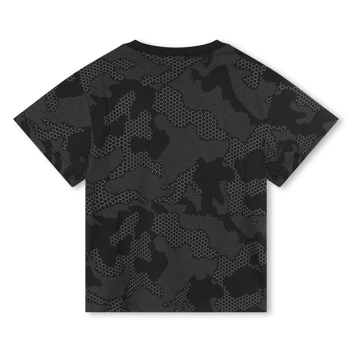 男童深灰色棉T恤