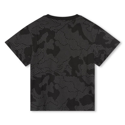 男童深灰色棉T恤