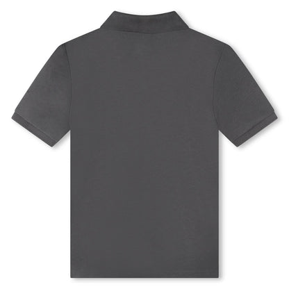 男童灰色棉Polo衫