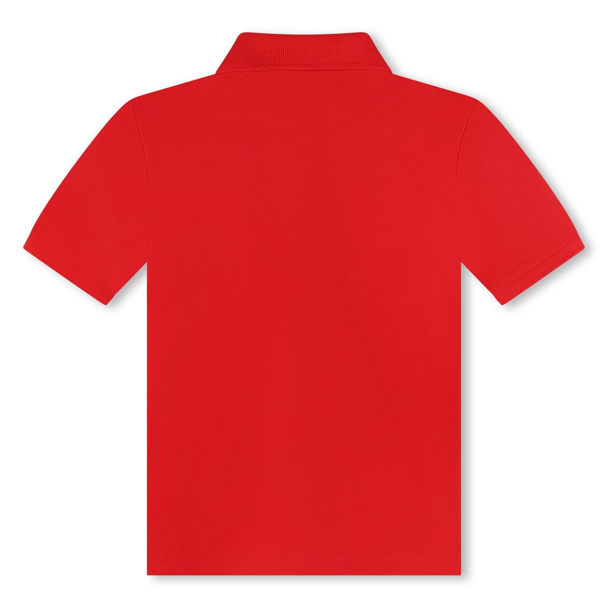 男童红色棉Polo衫