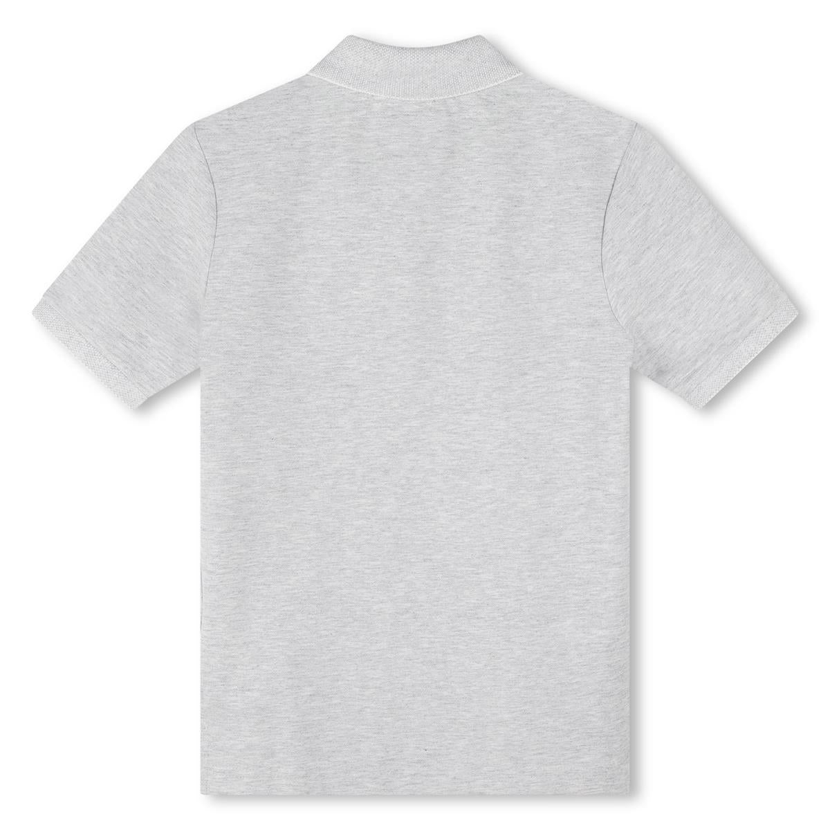 男童灰色棉Polo衫