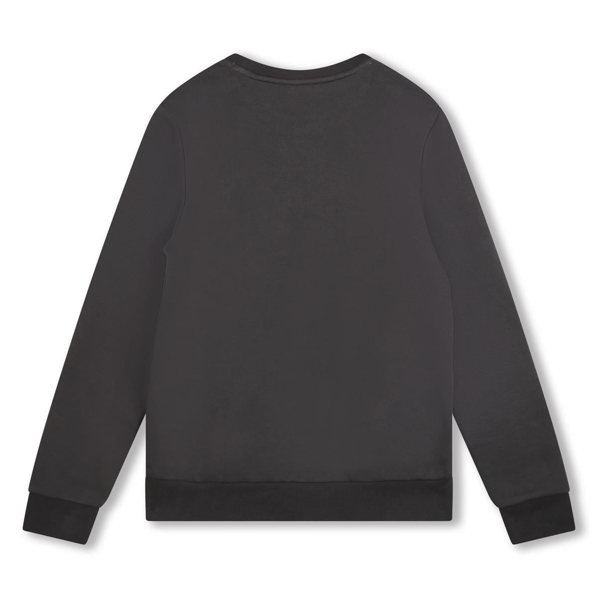 男童深灰色Logo棉卫衣