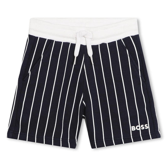 Baby Boys Navy Stripes Shorts