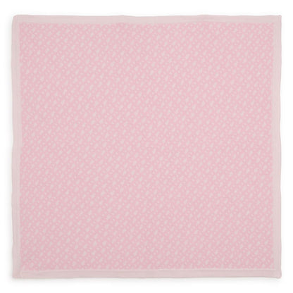 婴儿粉色棉毯子(75x75cm)