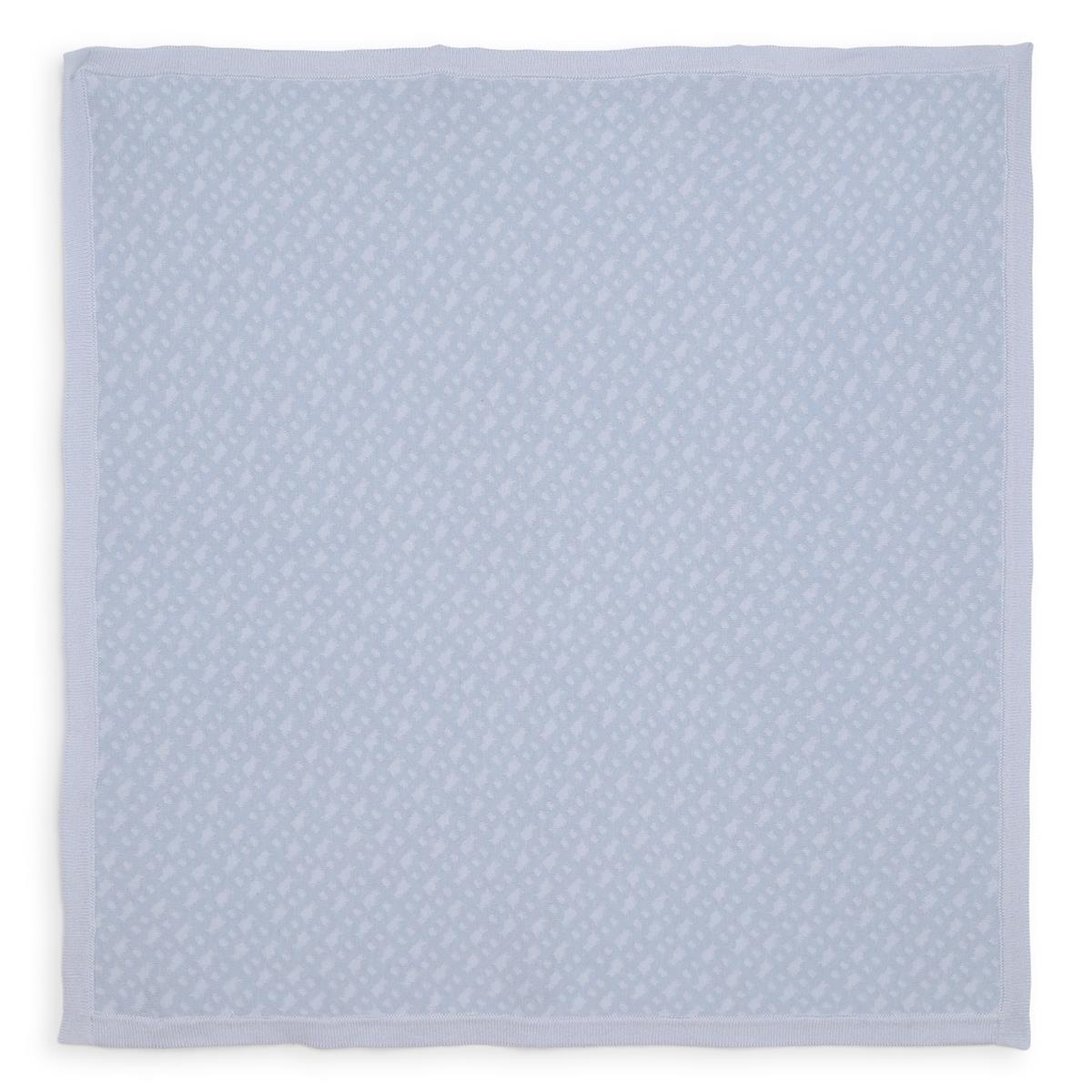 婴儿蓝色棉毯子(75x75cm)