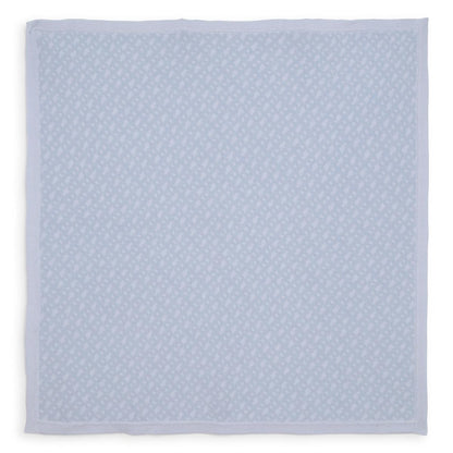 婴儿蓝色棉毯子(75x75cm)