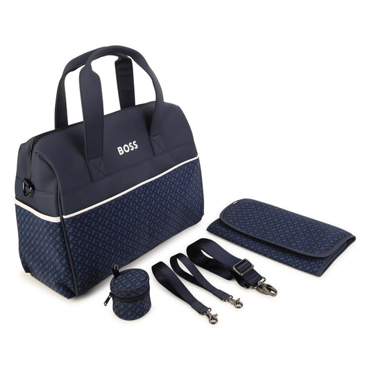 儿童藏青色Logo手提包(32x40x15cm)