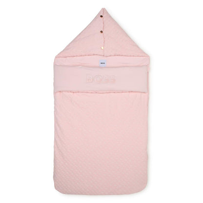 女婴粉色棉睡袋