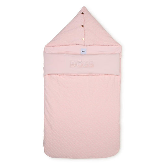 女婴粉色棉睡袋