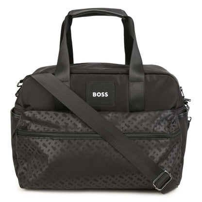 儿童黑色Logo手提包(29x40x17cm)