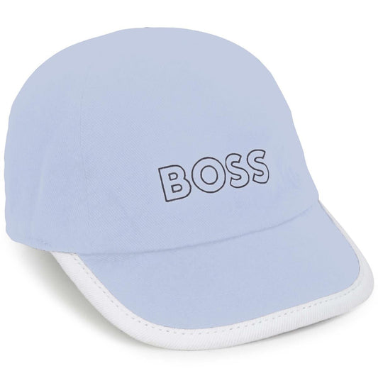 男婴蓝色Logo帽子