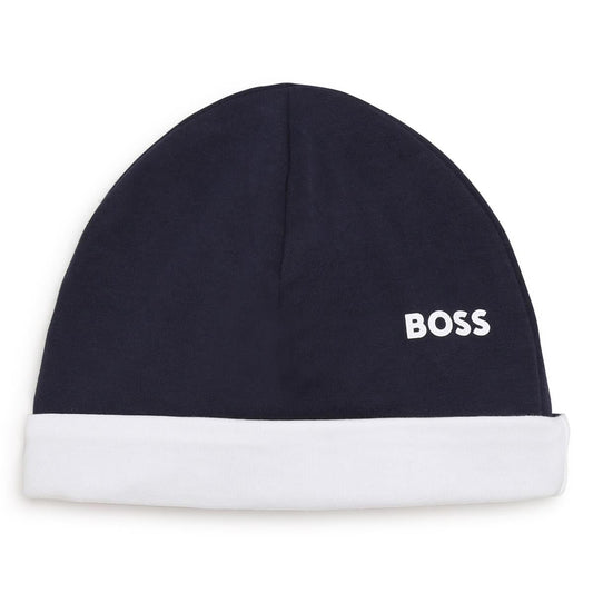 男婴蓝色Logo帽子