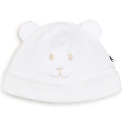 男婴白色帽子