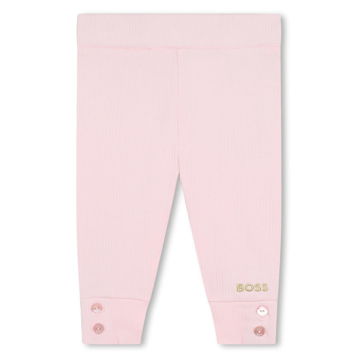 女婴粉色打底裤