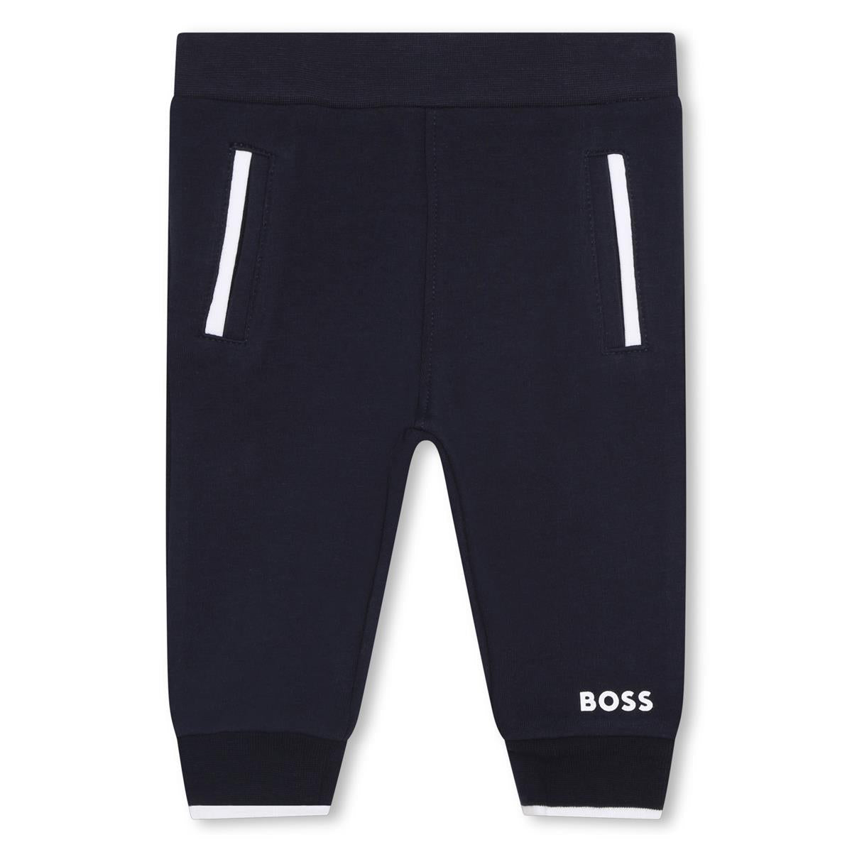 男婴蓝色棉长裤