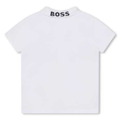 Boys White Polo Shirt