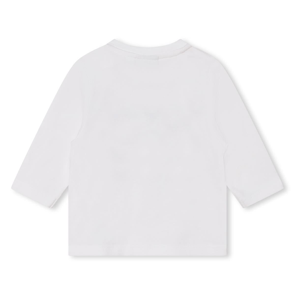 男婴白色Logo棉T恤