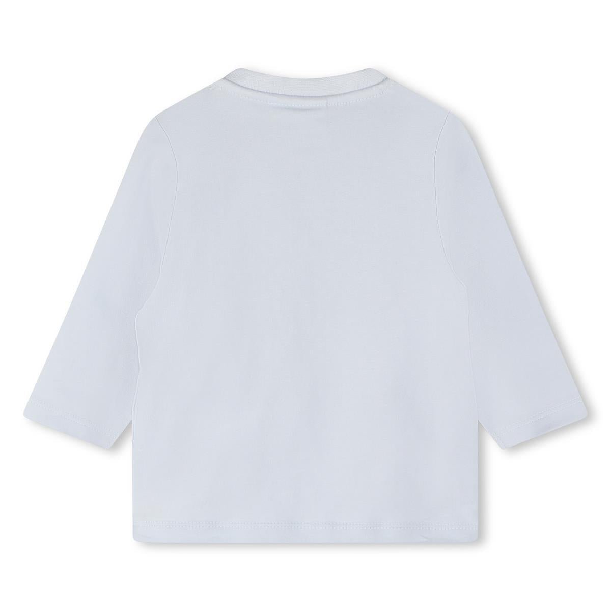 男婴浅蓝色Logo棉T恤