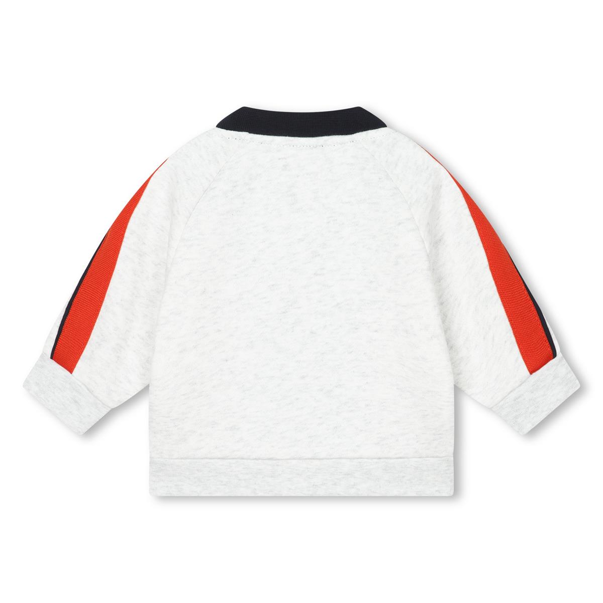 男婴灰色拉链棉上衣