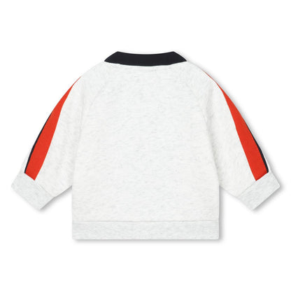 男婴灰色拉链棉上衣