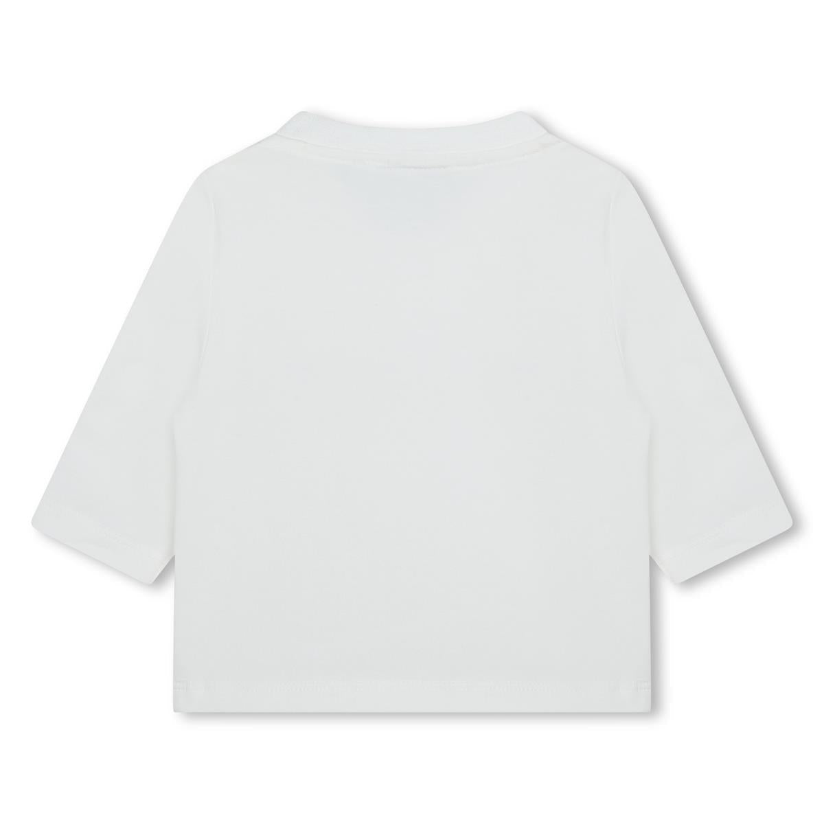 女婴白色棉T恤