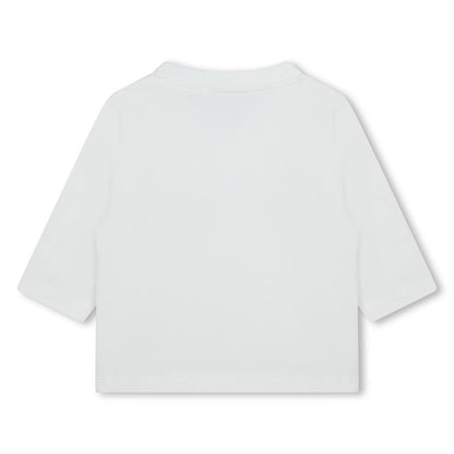 女婴白色棉T恤