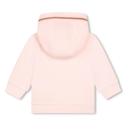 女婴粉色拉链上衣