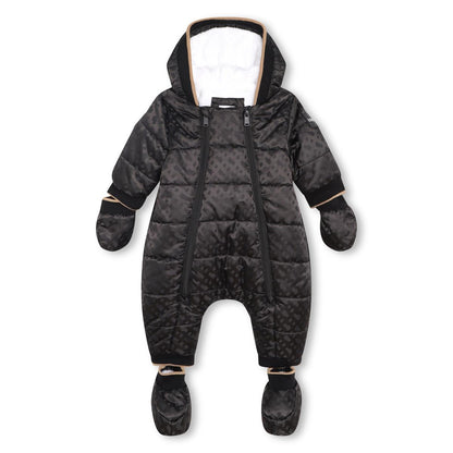 婴儿黑色棉连体衣