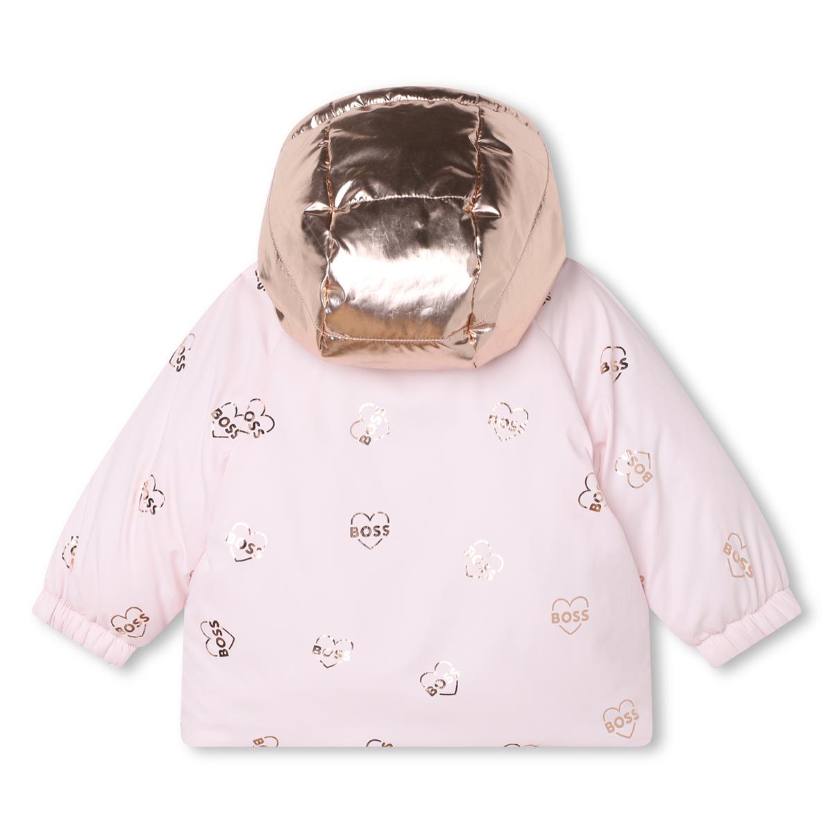 女婴s粉色双面棉服