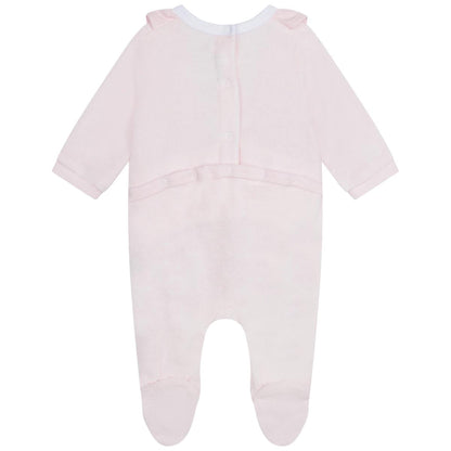 女婴粉色连体衣