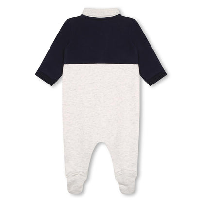 男婴灰色棉连体衣