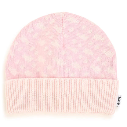 女婴粉色棉帽子&袜子