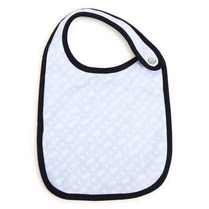 男婴浅蓝色棉围兜套装(3件)