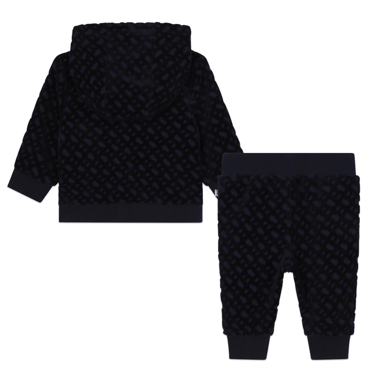 男婴深蓝色棉套装