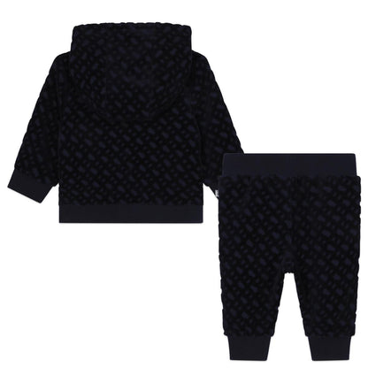 男婴深蓝色棉套装