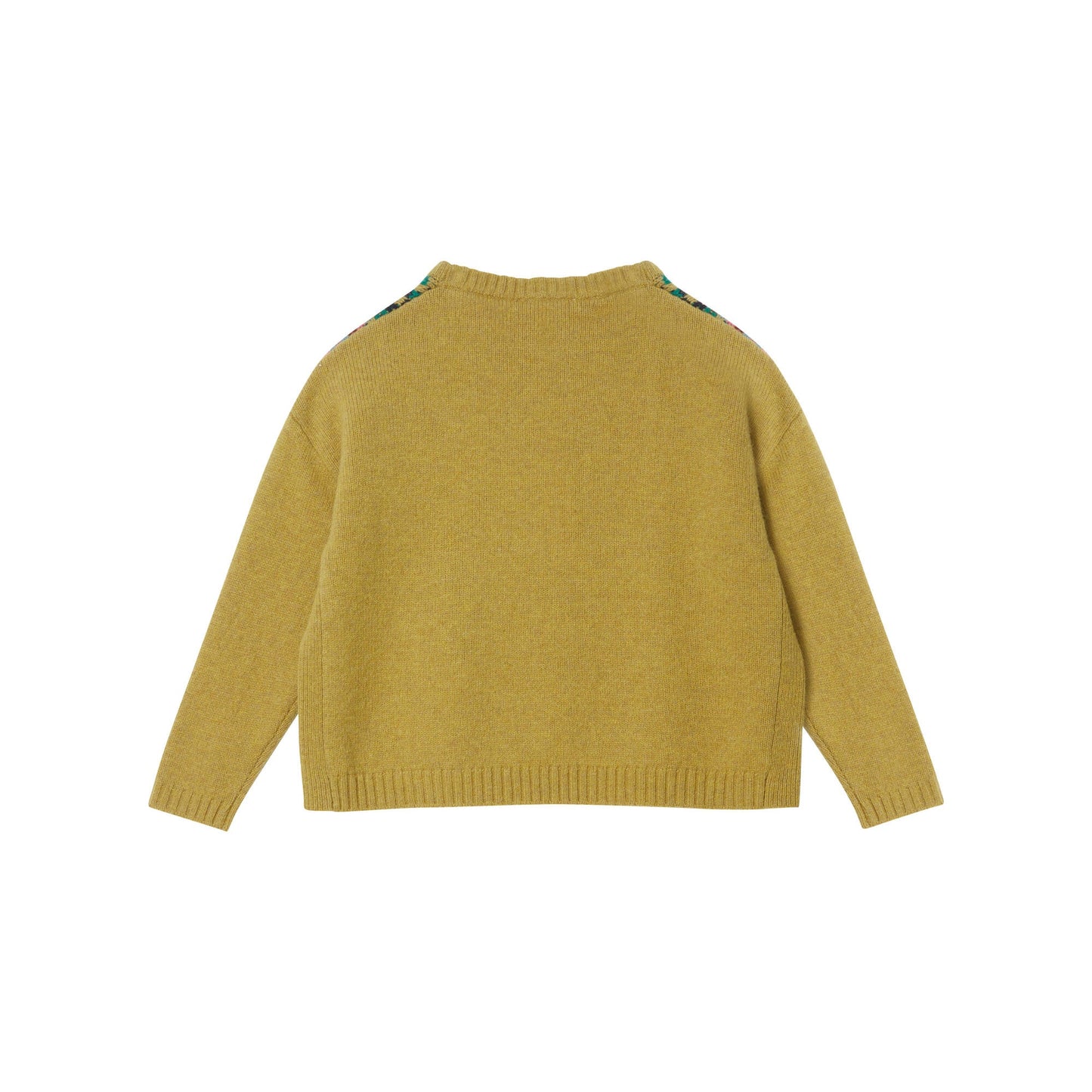儿童黄色羊毛毛衣