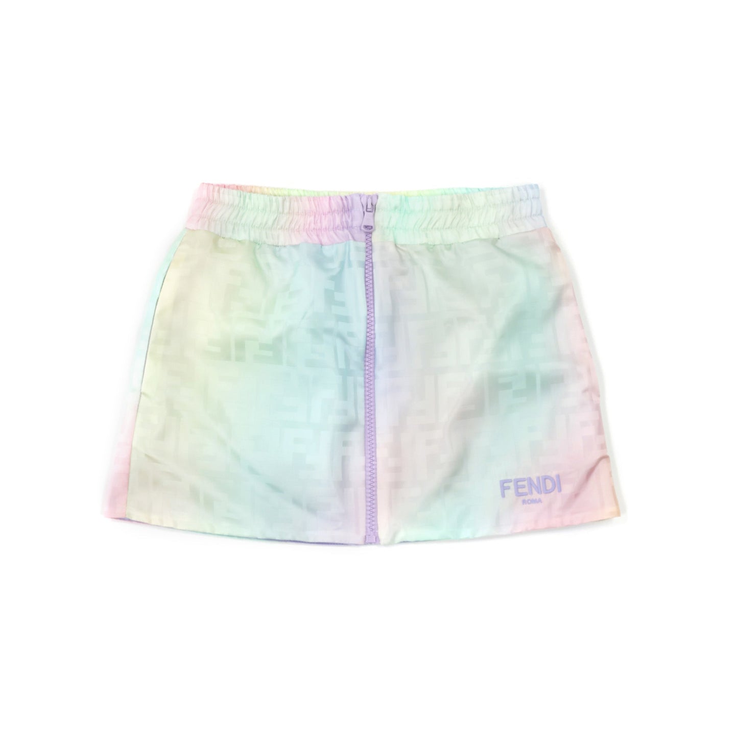 女童彩色Logo短裙
