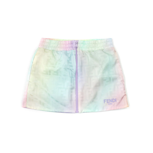 女童彩色Logo短裙