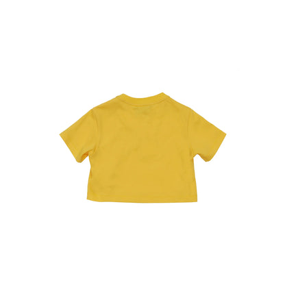 女童黄色Logo棉T恤