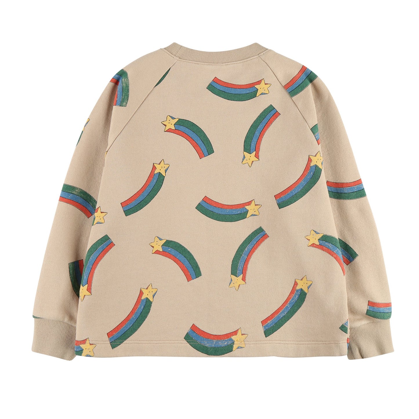 儿童米色星星印花棉卫衣
