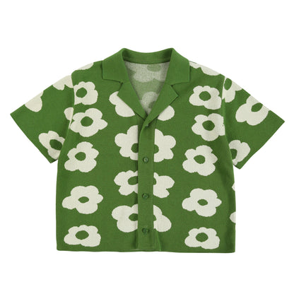 儿童绿色棉套装