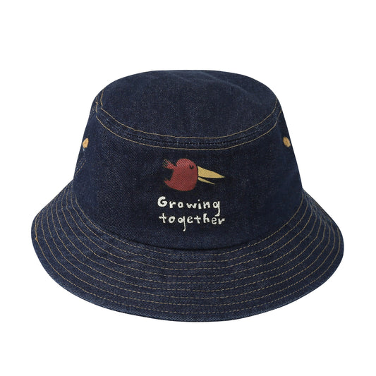 儿童黑色牛仔渔夫帽