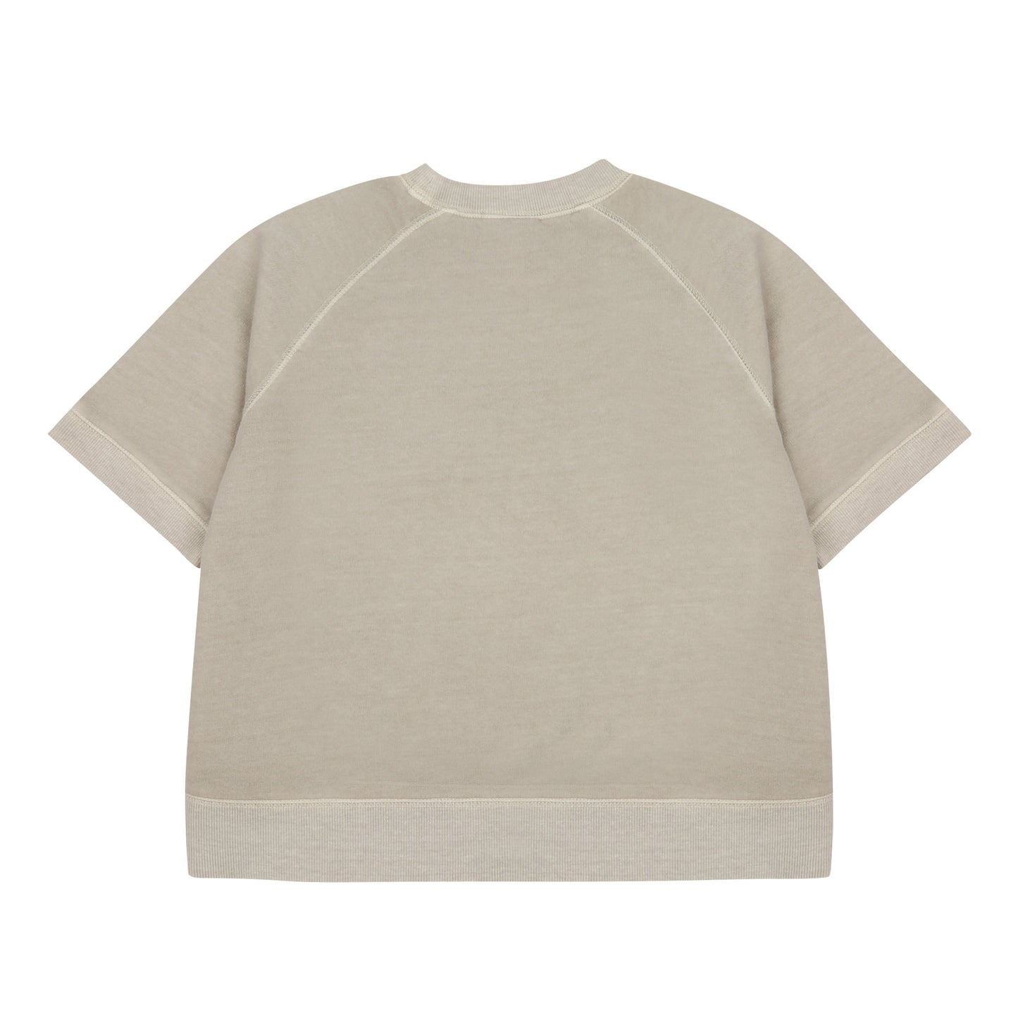 儿童米色印花棉卫衣