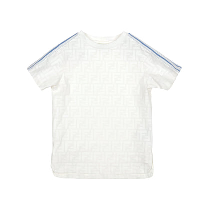 男童白色Logo棉T恤